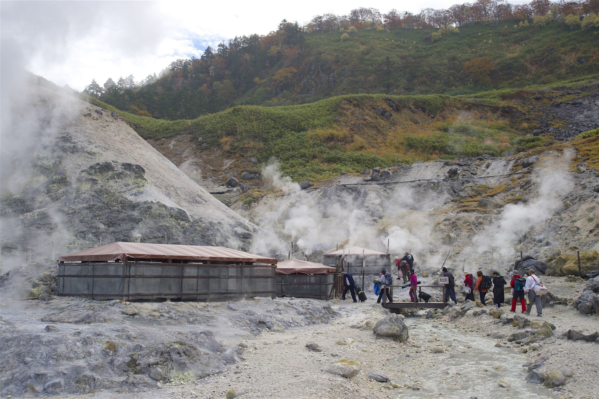玉川温泉:天然の岩盤浴地